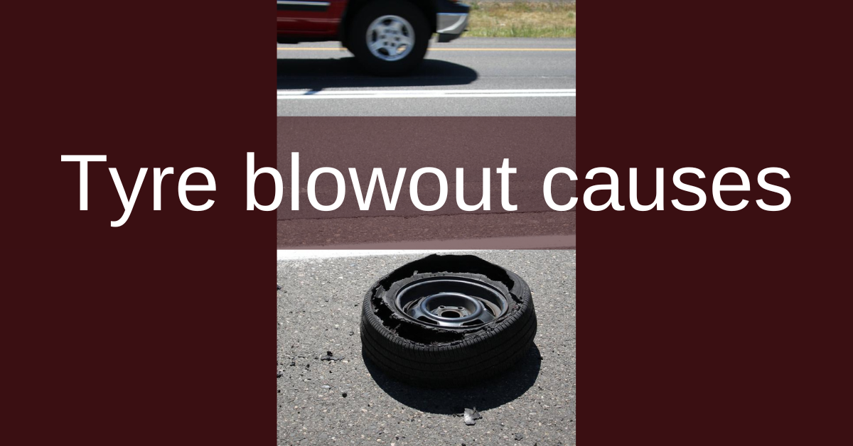 What causes a tire blowout?