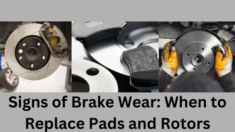 Signs Of Brake Wear: When To Replace Pads And Rotors - True Tyres All 